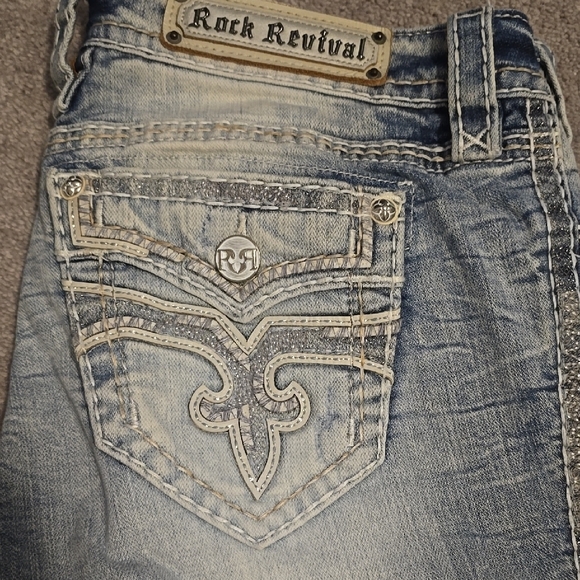 Rock Revival Light Blue Women's Jeans - Picture 2 of 5